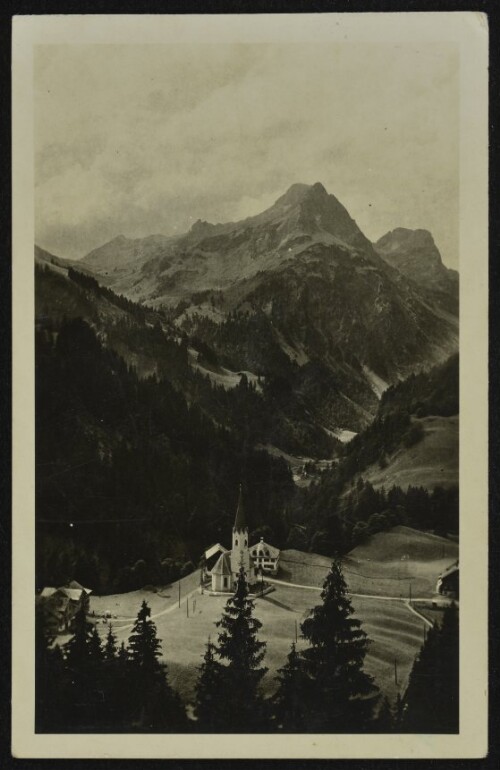 [Schröcken] : [Schröcken 1260 m mit Künzelspitze 2307 m Bregenzerwald (Vorarlberg) ...]