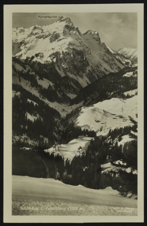 Schröcken i. Vorarlberg (1269 m) : Künzelspitze