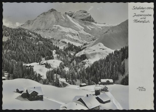 Schröcken 1300 m mit Juppenspitze und Mohnenfluh