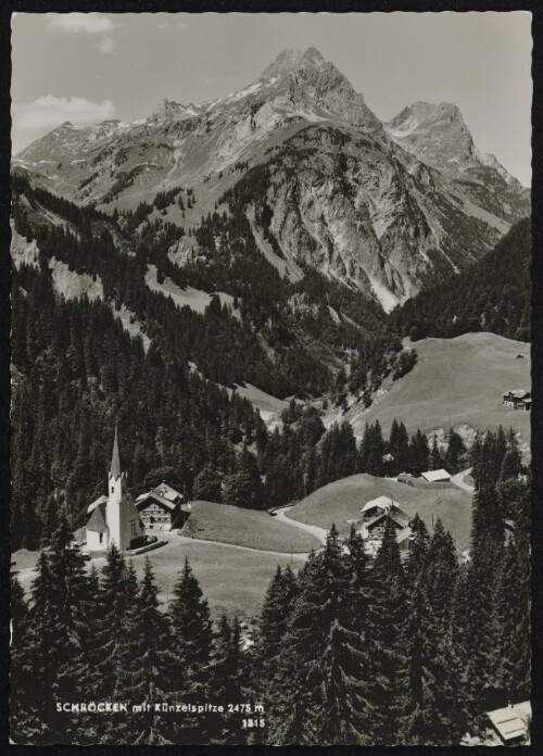 Schröcken mit Künzelspitze 2475 m
