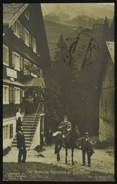 Der deutsche Kronprinz in Schröcken