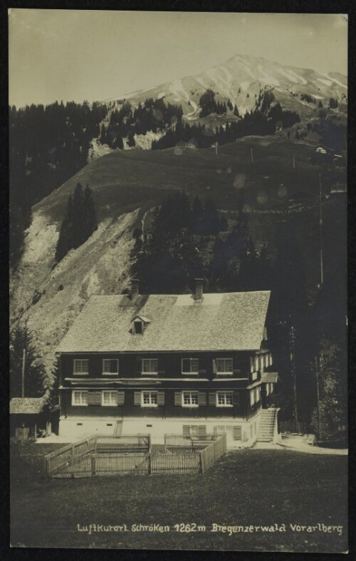 Luftkurort Schröken 1262 m Bregenzerwald Vorarlberg