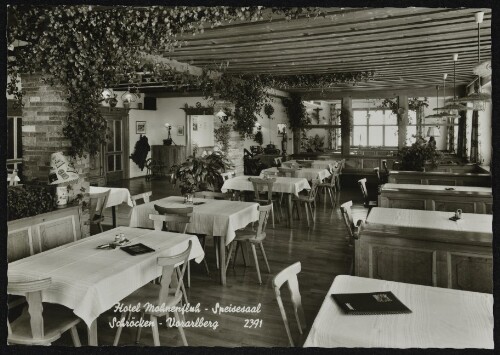 Hotel Mohnenfluh - Speisesaal Schröcken - Vorarlberg