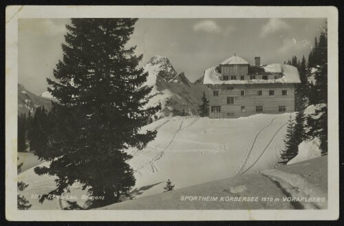 [Schröcken] Sportheim Körbersee 1670 m Vorarlberg