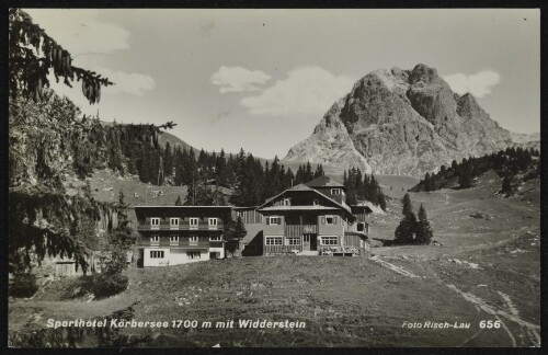[Schröcken] Sporthotel Körbersee 1700 m mit Widderstein