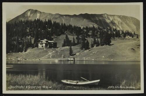 [Schröcken] Sporthotel Körbersee 1670 m