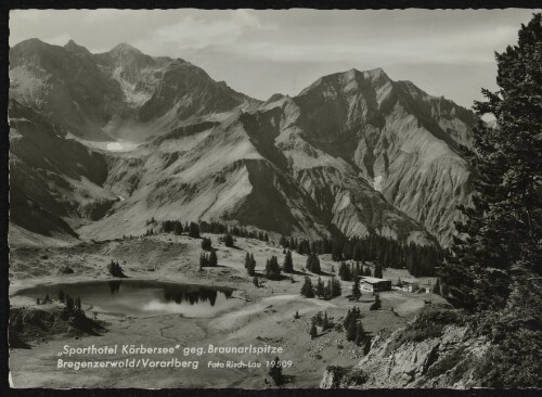[Schröcken]  Sporthotel Körbersee  geg. Braunarlspitze Bregenzerwald/Vorarlberg