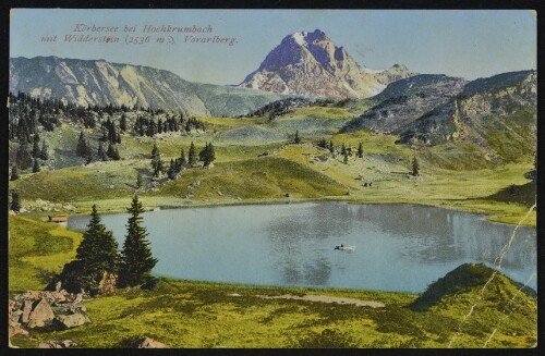 [Schröcken] Körbersee bei Hochkrumbach mit Widderstein (2536 m.) Vorarlberg