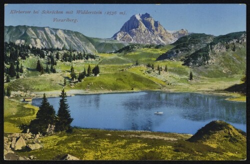 Körbersee bei Schröcken mit Widderstein (2536 m) Vorarlberg