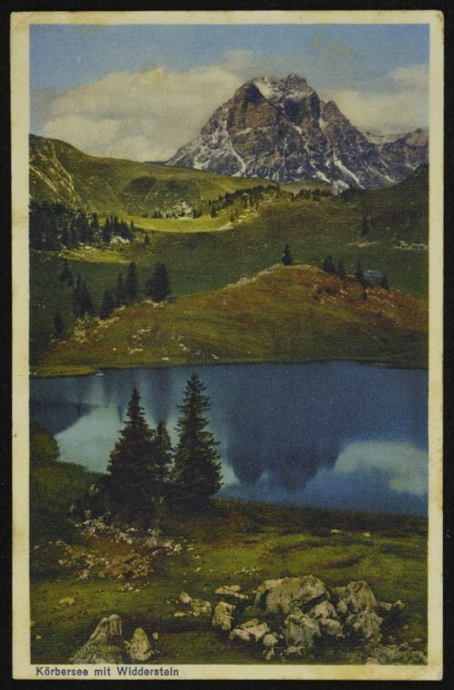 [Schröcken] Körbersee mit Widderstein