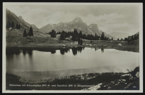 [Schröcken] Körbersee mit Künzelspitze 2415 m und Canisfluh 2041 m (Bregenzerwald)