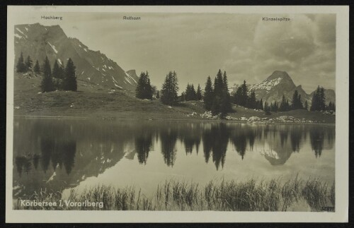 [Schröcken] Körbersee i. Vorarlberg : Hochberg : Rothorn : Künzelspitze