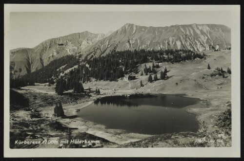 [Schröcken] Körbersee 1700 m mit Höferkamm