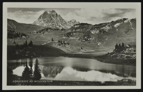 [Schröcken] Körbersee mit Widderstein