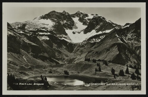 [Schröcken] Körbersee mit Braunarlnspitze