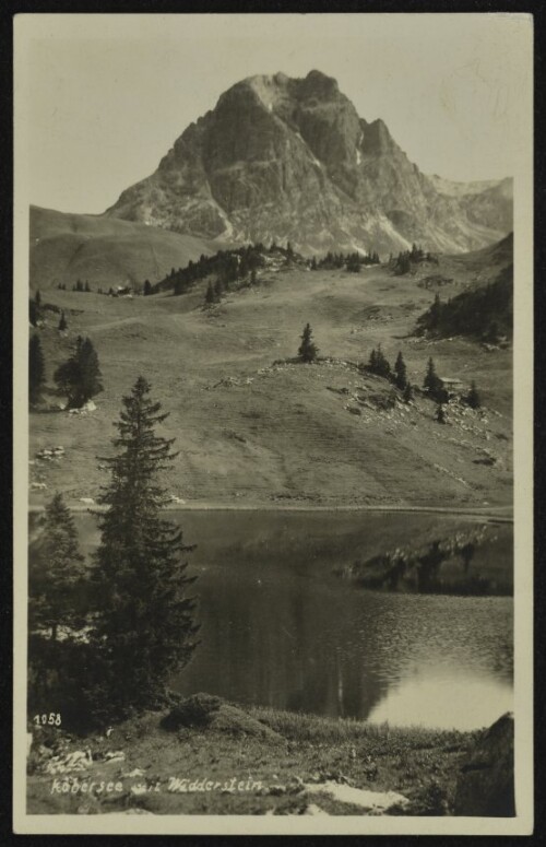[Schröcken] Köbersee mit Widderstein
