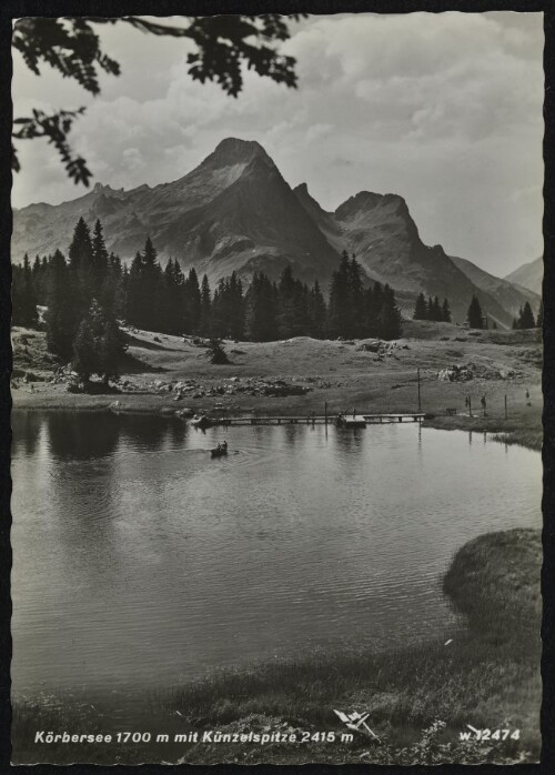 [Schröcken] Körbersee 1700 m mit Künzelspitze 2415 m