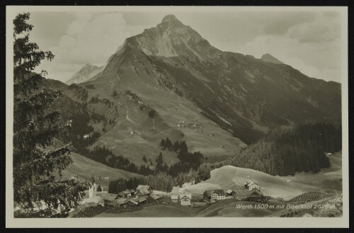 Warth 1500 m mit Biberkopf 2626 m