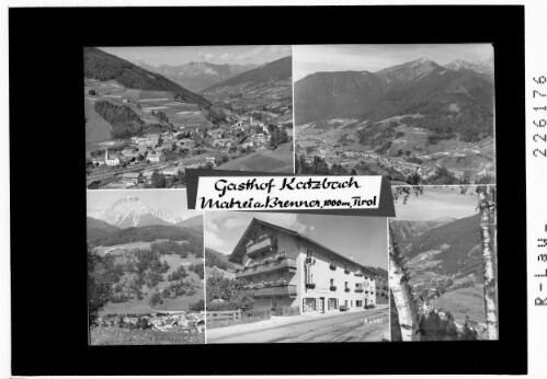 Gasthof Katzbach / Matrei am Brenner 1000 m / Tirol
