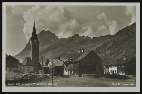 Warth (1491 m) gegen Widderstein (2536 m) : [Deutsche Heimatbilder ...]