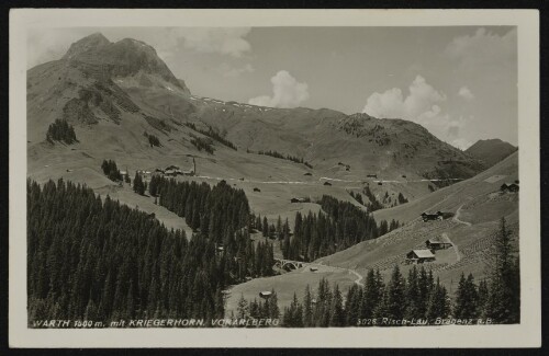 Warth 1500 m. mit Kriegerhorn Vorarlberg