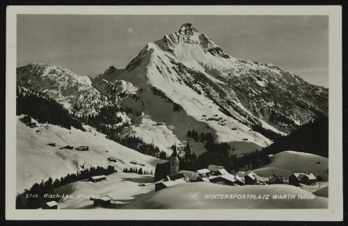 Wintersportplatz Warth 1500 m