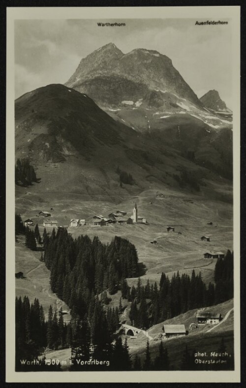 Warth, 1500 m i. Vorarlberg : Wartherhorn : Auenfelderhorn