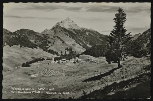 Warth a. Arlberg 1497 m mit Wartherhorn 2368 m