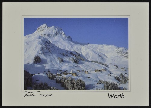 Warth : [Warth am Arlberg, 1500 m Auskunft: Tourismusinformation A-6767 Warth 0 55 83/35 15 ...]