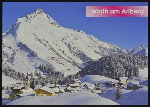 Warth am Arlberg : [Skizentrum Warth 1500 m mit Biberkopf 2600 m ...]