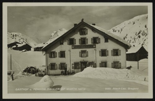 Gasthof u. Pension Tirolerhof Warth 1497 m