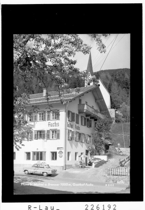 Pfons bei Matrei am Brenner 1000 m / Gasthof Fuchs