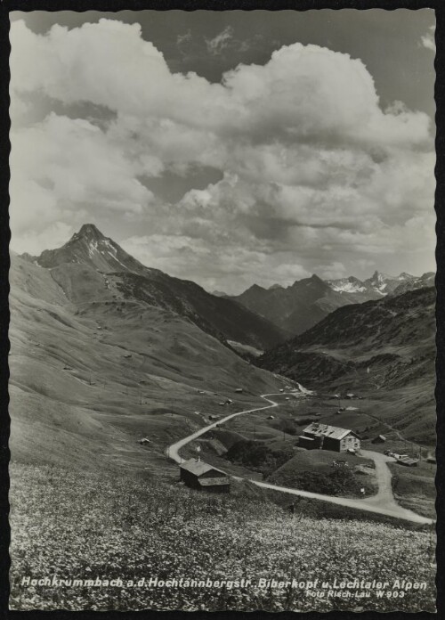 [Warth] Hochkrummbach a. d. Hochtannbergstr., Biberkopf u. Lechtaler Alpen