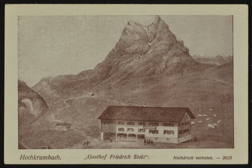 [Warth] Hochkrumbach  Gasthof Friedrich Stolz 