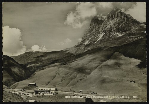 [Warth] Hochkrumbach Gasthof  Adler  mit Widderstein 2536 m