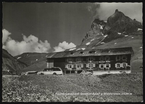 [Warth] Hochkrummbach Gasthof Adler g. Widderstein 2536 m