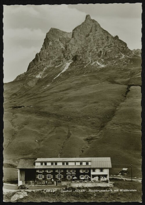 [Warth] Gasthof  Adler , Hochkrummbach mit Widderstein