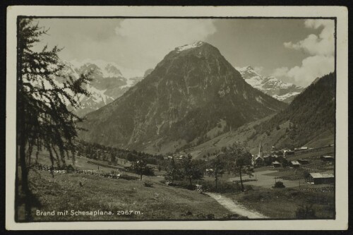 Brand mit Schesaplana, 2967 m.