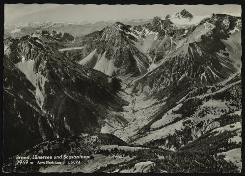 Brand, Lünersee und Scesaplana 2969 m
