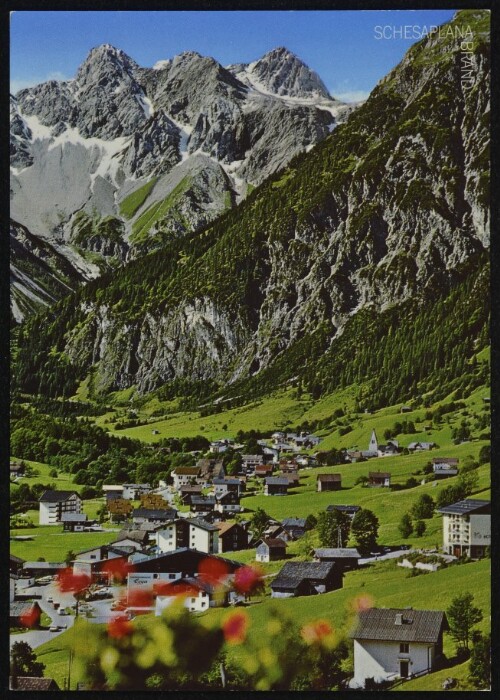 Brand : Schesaplana : [Ferienort Brand, 1050 m gegen die Schesaplana, 2964 m Vorarlberg, Österreich ...]