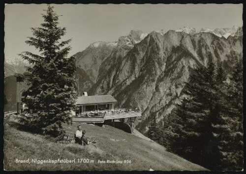 Brand, Niggenkopfstüberl 1700 m