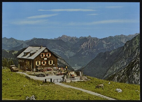 [Brand] : [Oberzalimhütte des DAV-Mannheim, 1889 m, gegen Hoher Frassen und Zitterklapfen Vorarlberg, Austria ...]