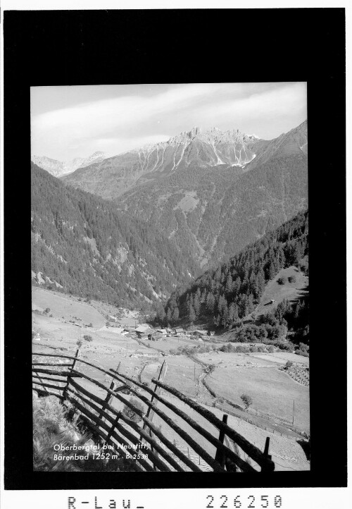 Oberbergtal bei Neustift / Bärenbad 1252 m
