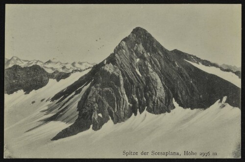 [Brand] Spitze der Scesaplana, Höhe 2996 m : [Correspondenzkarte ...]