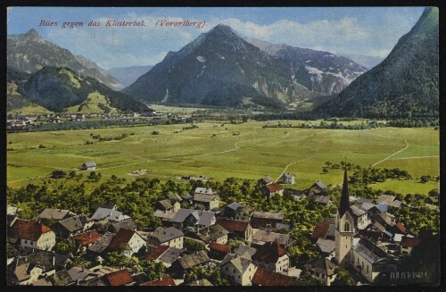 Bürs gegen das Klostertal (Vorarlberg)