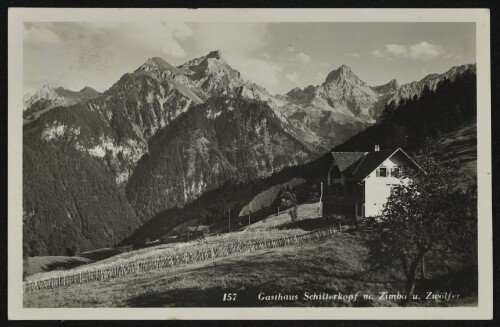 [Bürserberg] Gasthaus Schillerkopf m. Zimba u. Zwölfer