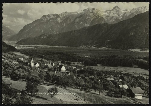 Düns und Schnifis gegen Rätikon, Vorarlberg