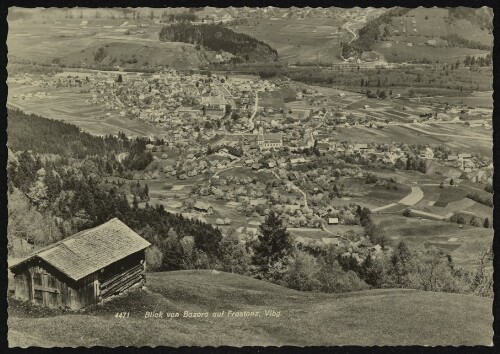 Blick von Bazora auf Frastanz, Vlbg.