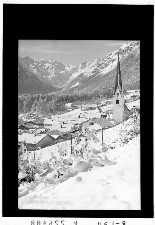 Trins im Gschnitztal / Tirol gegen Stubaier Alpen
