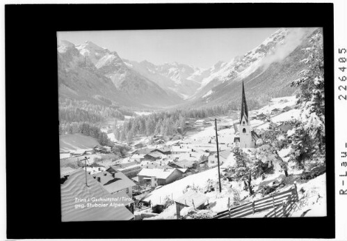 Trins im Gschnitztal / Tirol gegen Stubaier Alpen